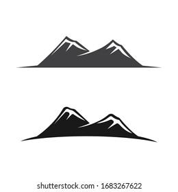 Mountain icon Template Vector illustration design