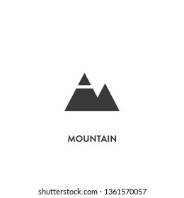 mountain icon vector.