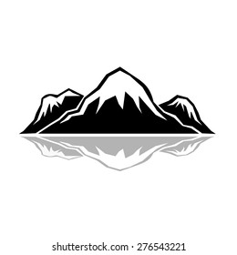 Mountain icon vector