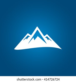 Mountain icon vector