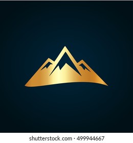 Mountain icon vector