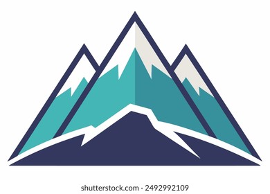 Bergsymbol Vektorgrafik Illustration