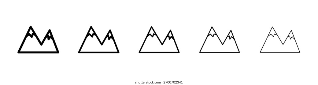 Ícone Montanha Ilustração de Arte Vetorial