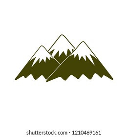 Mountain icon. Vector concept illustration for design