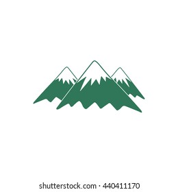 Mountain icon. Vector concept illustration for design