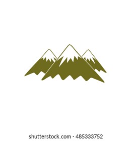 Mountain icon. Vector concept illustration for design