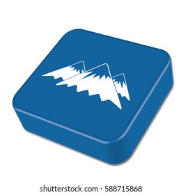 Mountain icon. Vector concept illustration for design

