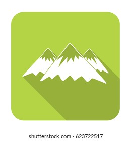Mountain icon. Vector concept illustration for design

