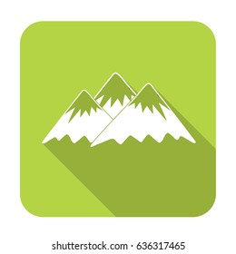 Mountain icon. Vector concept illustration for design

