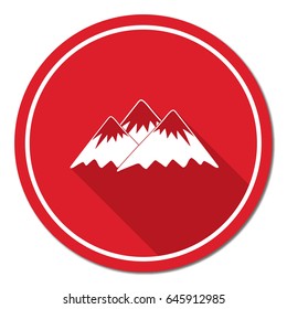 Mountain icon. Vector concept illustration for design