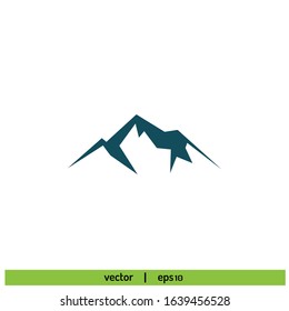 mountain icon vector design element logo template vector eps10