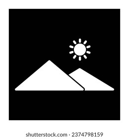 mountain icon vector design template
