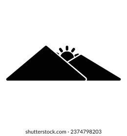 mountain icon vector design template