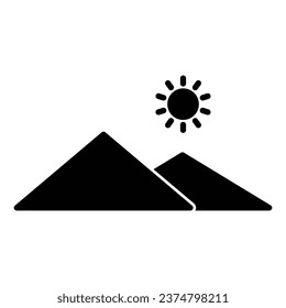 mountain icon vector design template