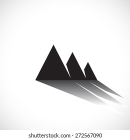 Mountain icon. Vector illustration