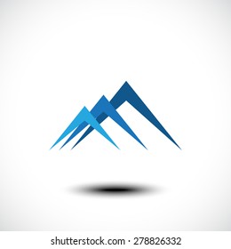 Mountain icon. Vector illustration
