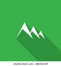 Mountain icon. Vector illustration