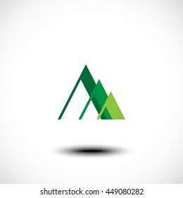 Mountain icon. Vector illustration