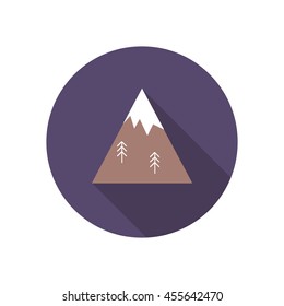 mountain icon. vector illustration