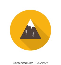 mountain icon. vector illustration