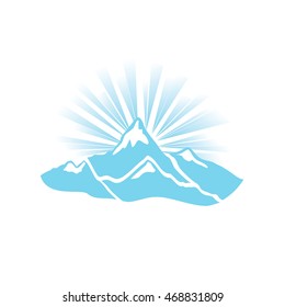 Mountain Icon, vector illustration