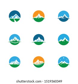 Mountain icon vector illustration design