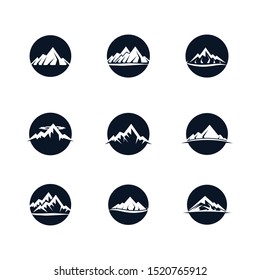 Mountain icon vector illustration design