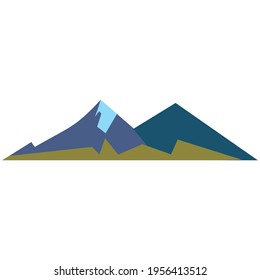 Diseño de ilustración de icono de montaña