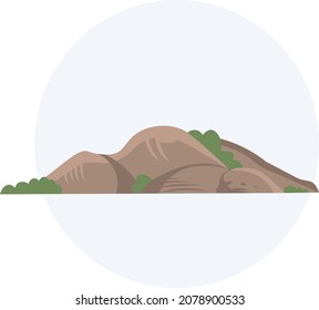 Diseño de vector de icono de montaña 