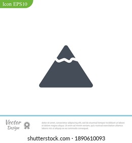 mountain icon. Vector illustration EPS 10.