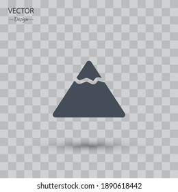mountain icon. Vector illustration EPS 10.