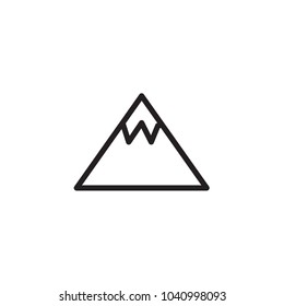  mountain icon Vector illustration, EPS10.
