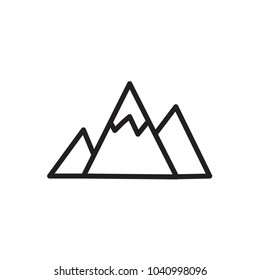  mountain icon Vector illustration, EPS10.