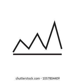 Mountain icon Vector illustration, EPS10.