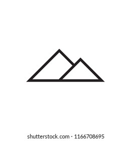  mountain icon Vector illustration, EPS10.