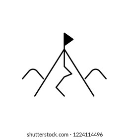 Mountain icon Vector illustration, EPS10.