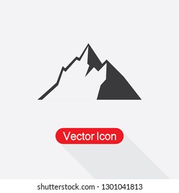 Mountain Icon Vector Illustration Eps10