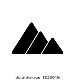 Mountain icon, vector illustration. Flat design style. vector mountain icon illustration isolated on white background, mountain icon Eps10. mountain icons graphic design vector symbols.