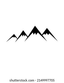Mountain icon vector illustration logo template