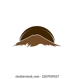 mountain icon vector illustration logo design