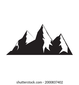 Mountain icon vector illustration sign 