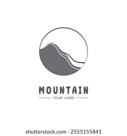 mountain icon vector illustration template design