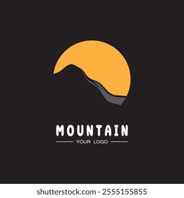 mountain icon vector illustration template design