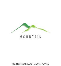 mountain icon vector illustration template design