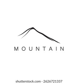 mountain icon vector illustration template design