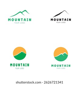 mountain icon vector illustration template design