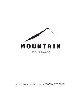Vorlage für Vektorgrafik-Bergsymbol