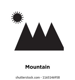 Mountain icon vector isolated on white background, Mountain transparent sign , vacation symbols