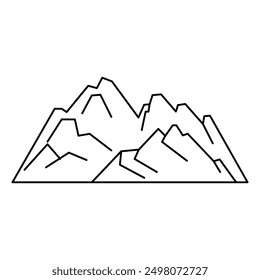 mountain icon vector. mountain lanscape