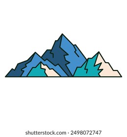 mountain icon vector. mountain lanscape